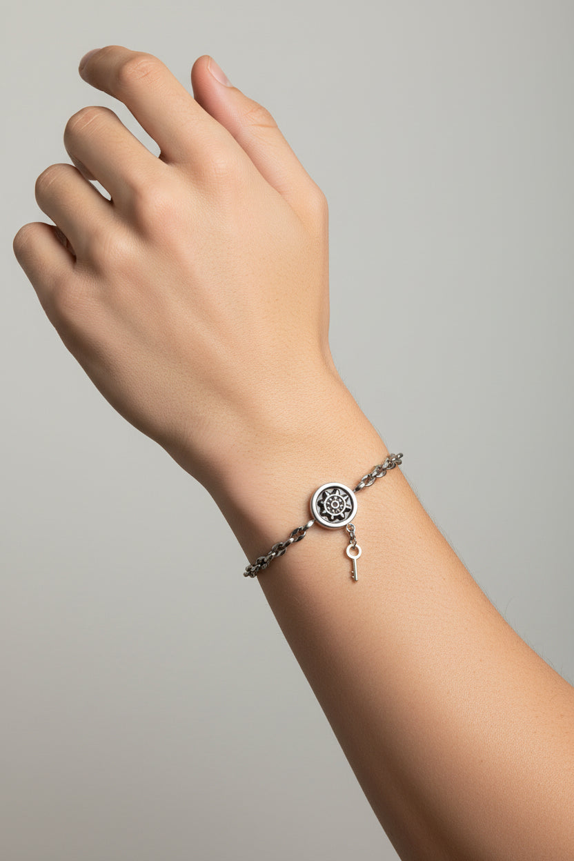 BRACCIALE DA UOMO A CATENA TIMONE.ACCIAIO 316L