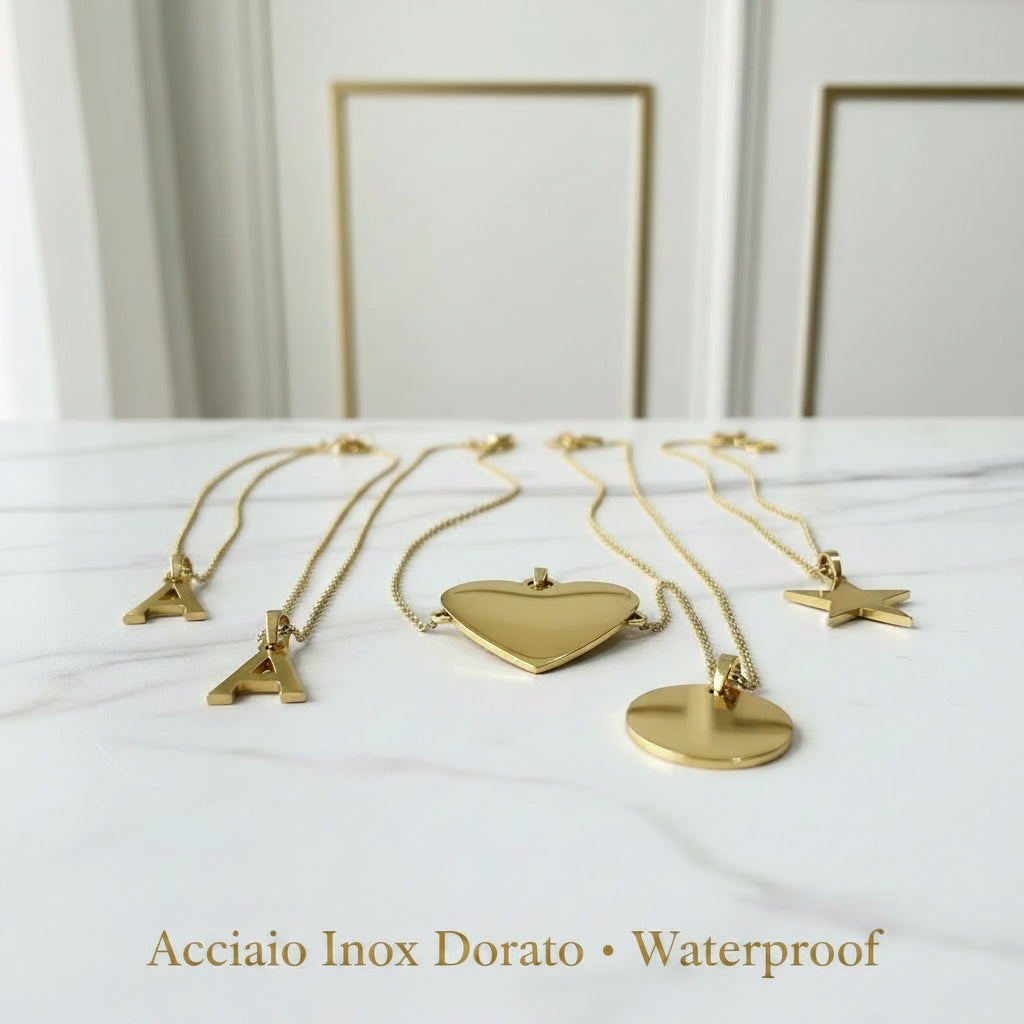 COLLANE INCISIONI ACCIAIO DORATO WATERPROFF