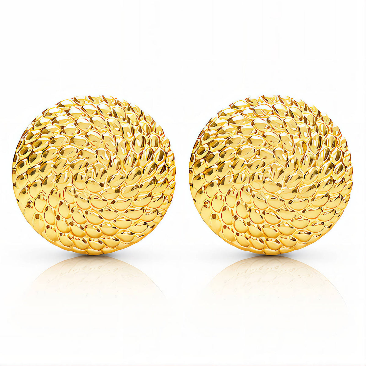 PVD Gold-Plated Stainless Steel Earrings - Intensity