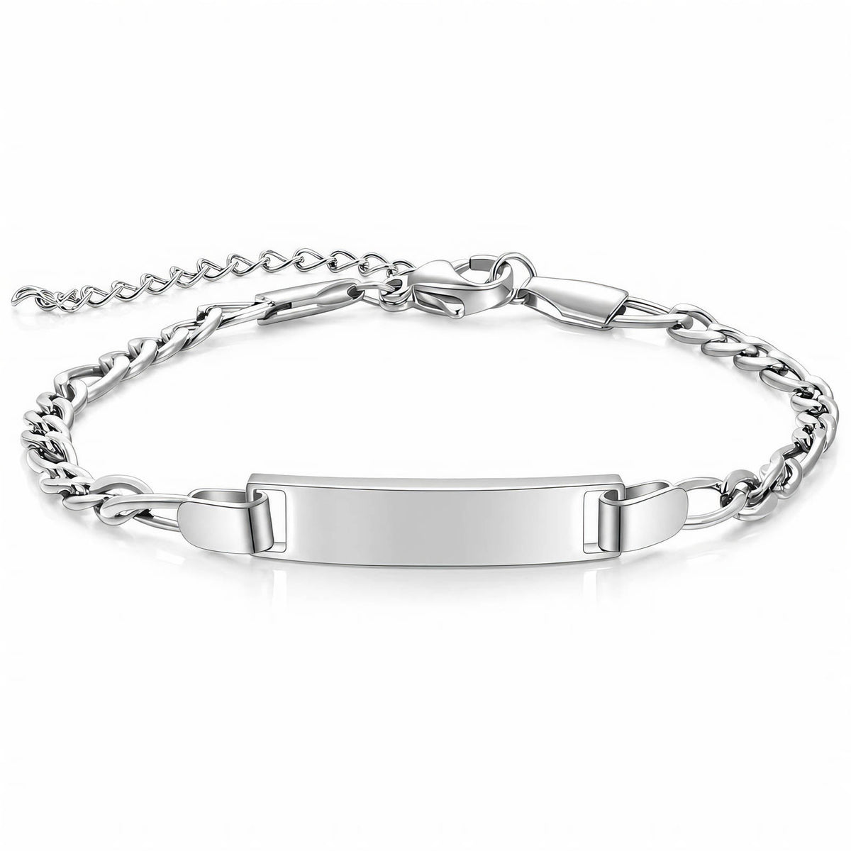 Engraving-ready Stainless Steel Bracelet - Intensity