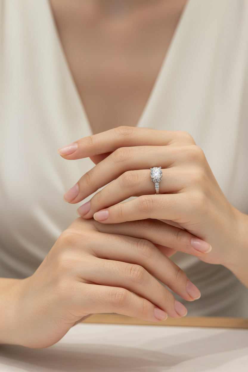ANELLO DI FDANZAMENTO REGOLABILE CON ZIRCONE-ACCIAIO 316L