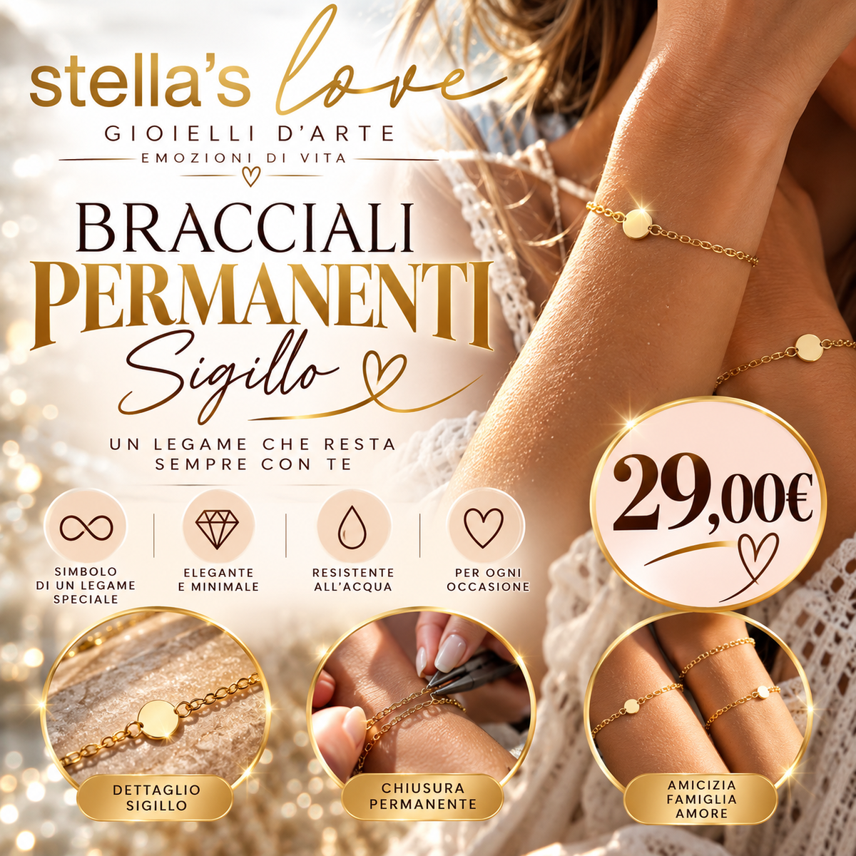 Bracciali permanenti - sigillo un legame indissolubile