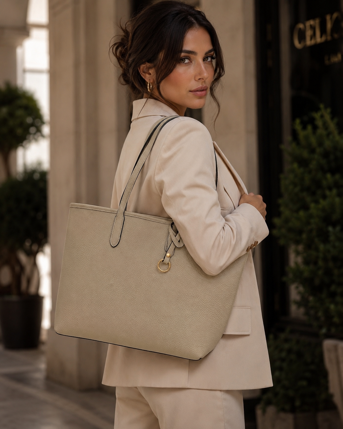 BORSA A SPALLA VERA PELLE MADE IN ITALY