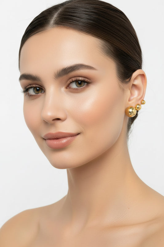Orecchini Acciaio dorato waterproof