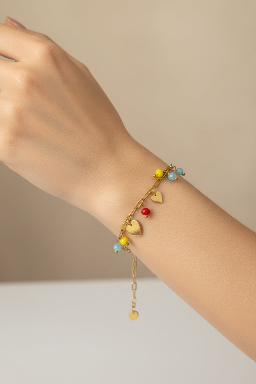 BRACCIALE -ACCIAIO INOX DORATO WATERPROOF