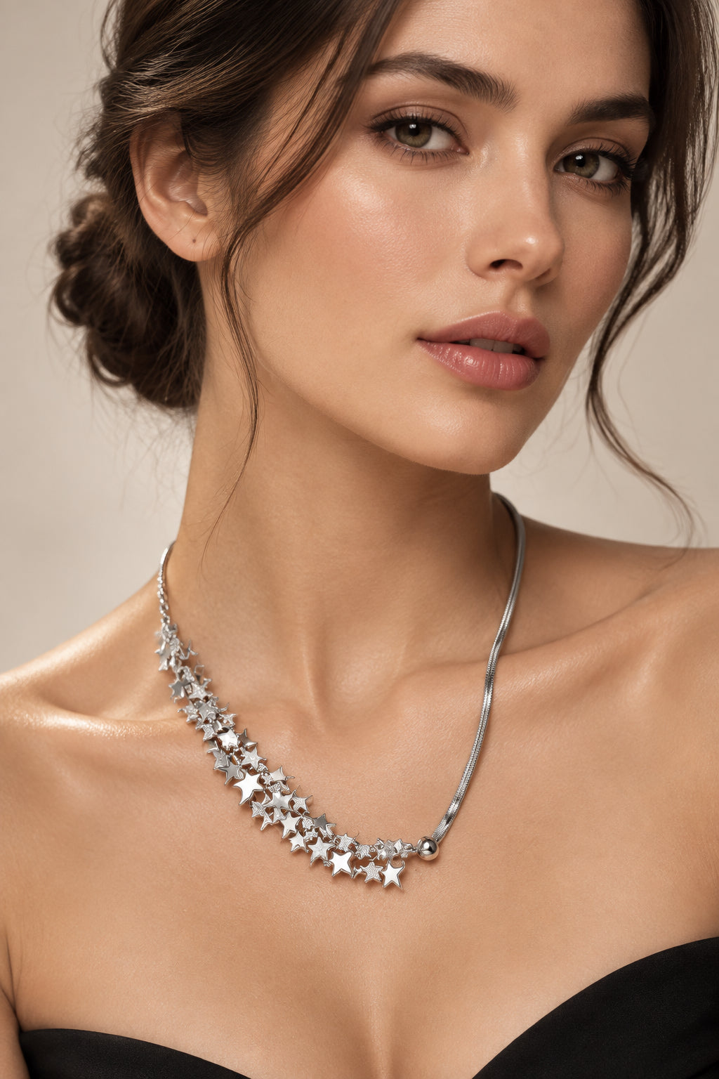 COLLANA stelle -acciaio
