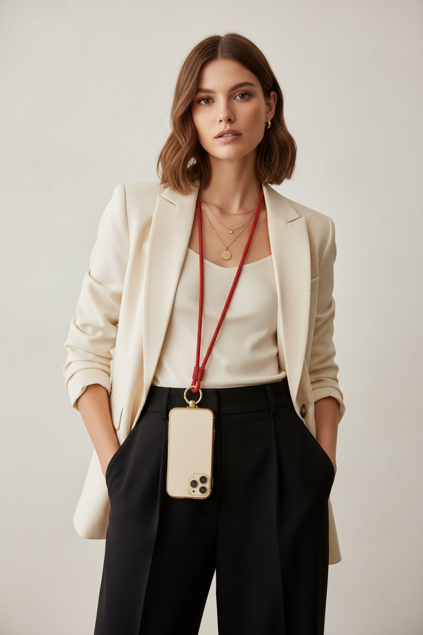 CORDA LUNGA PER CELLULARE CON STRASS