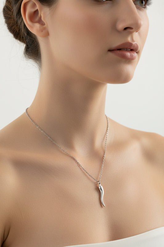 COLLANA CORNINO  ACCIAIO INOX  WATERPROFF