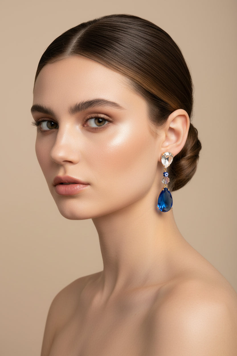 ORECCHINI PENDENTI-RAME E VTR