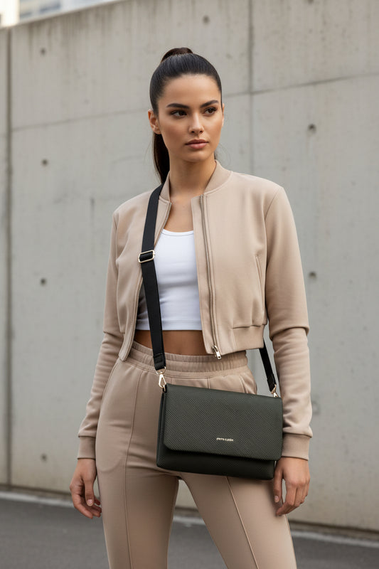 BORSA A TRACOLLA IN ECOPELLE PIERRE CARDIN