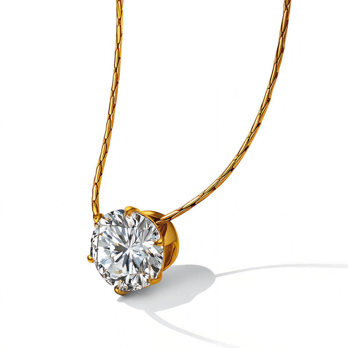 PVD Gold-Plated Stainless Steel Necklace - Intensity