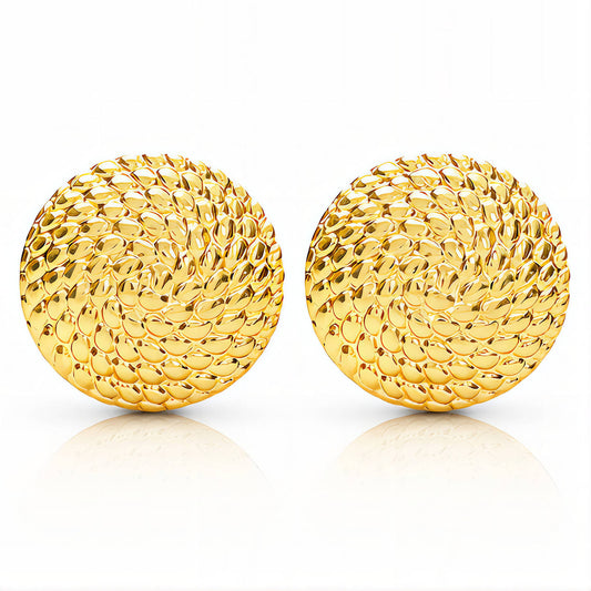 PVD Gold-Plated Stainless Steel Earrings - Intensity