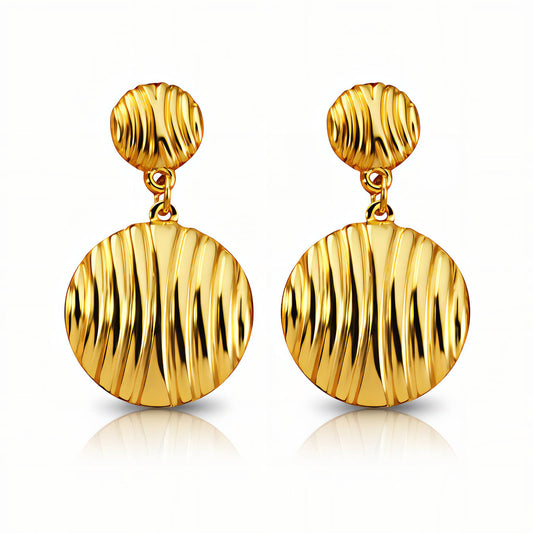 PVD Gold-Plated Stainless Steel Earrings - Intensity
