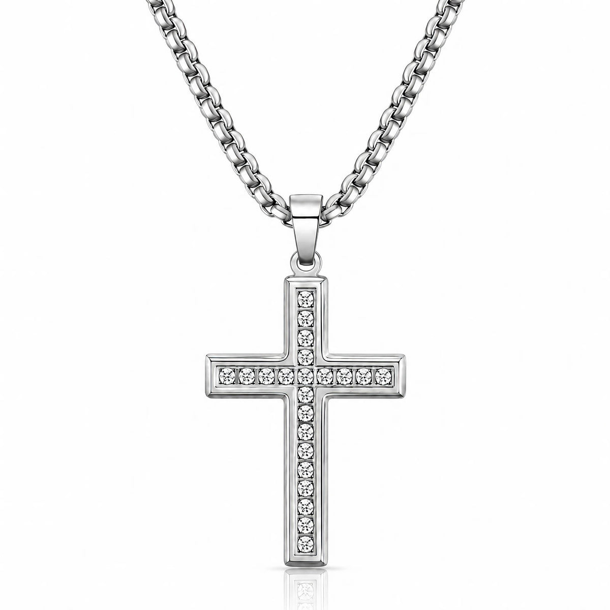 Men's Cross Stainless Steel Necklace - Prime Code