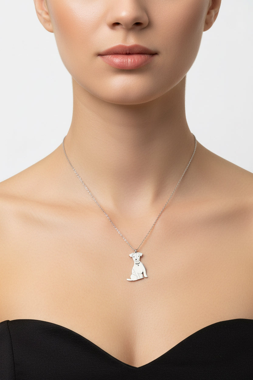 COLLANA CAGNOLINO-ACCIAIO INOX