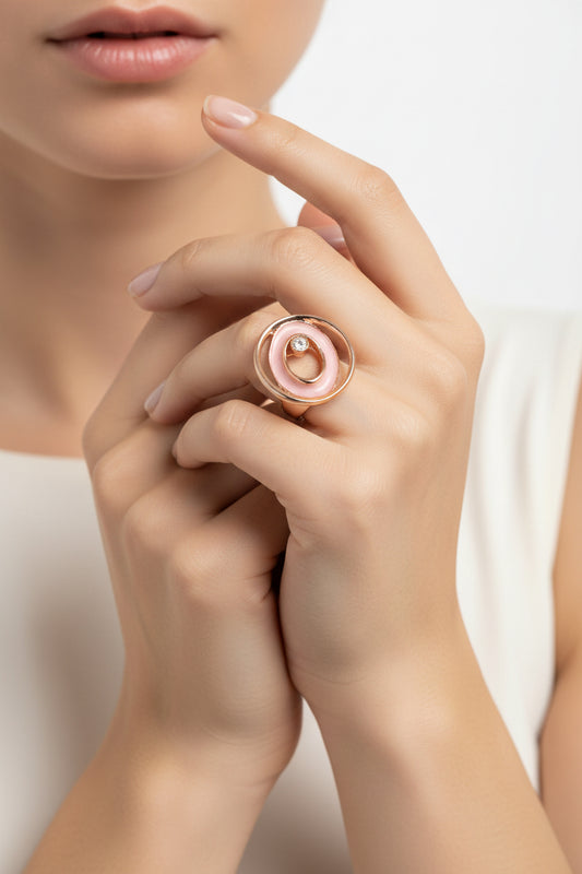 ANELLO ELASTICO SMALTATO-METALLO E LEGA DI ZINCO