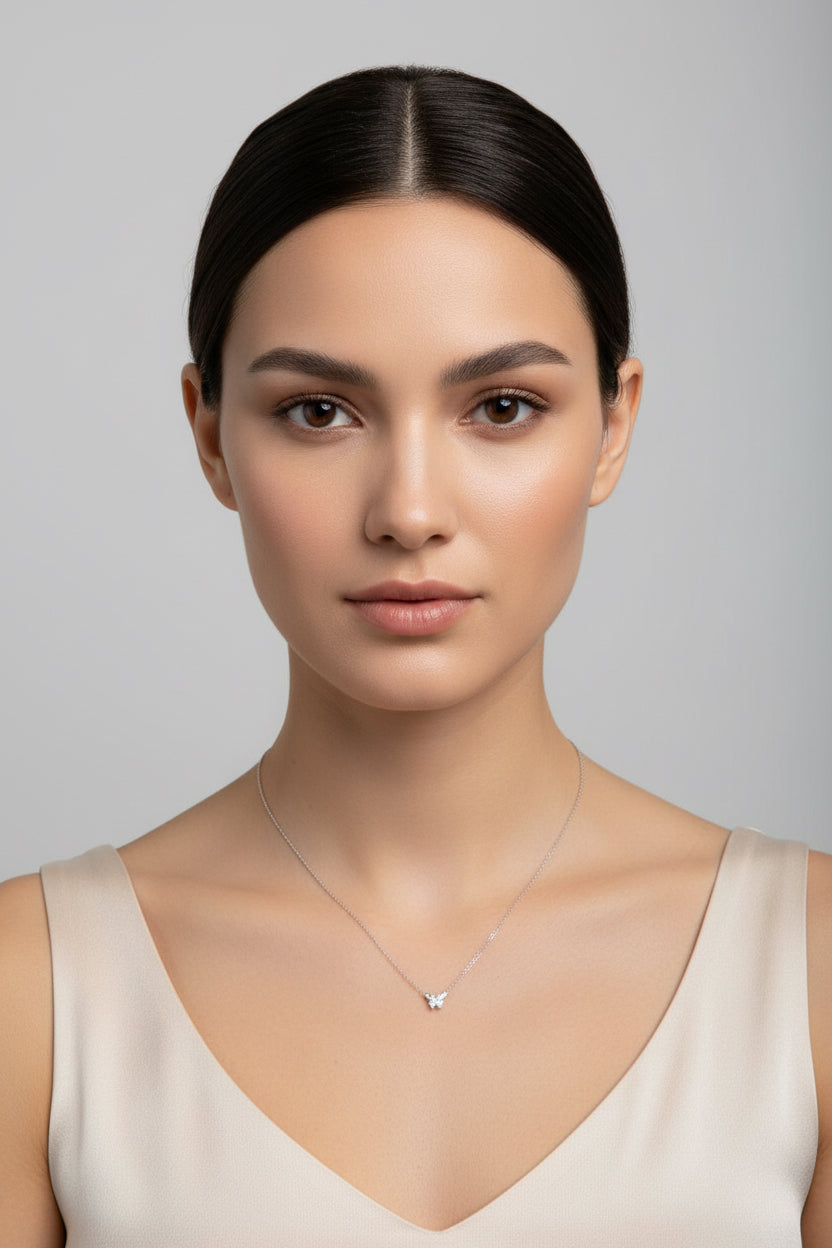 COLLANA -ACCIAIO+STRASS
