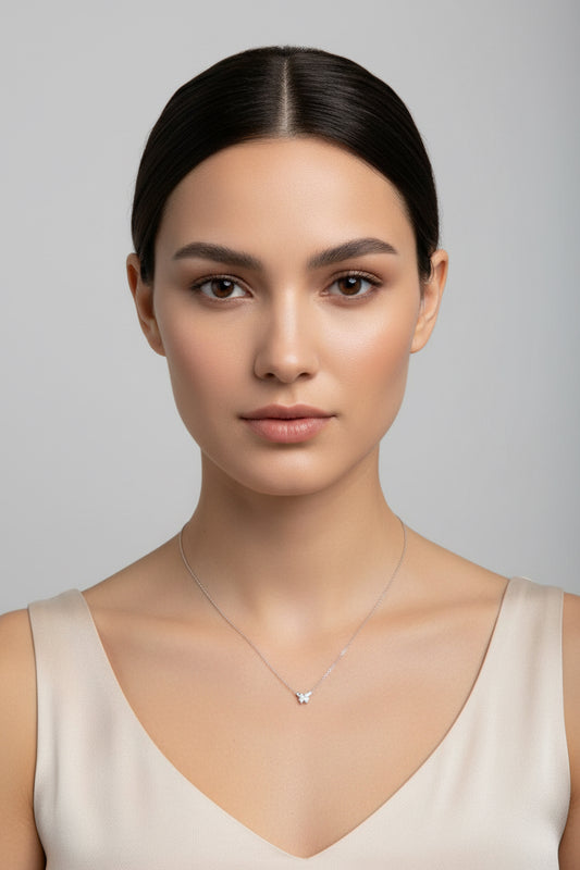 COLLANA -ACCIAIO+STRASS