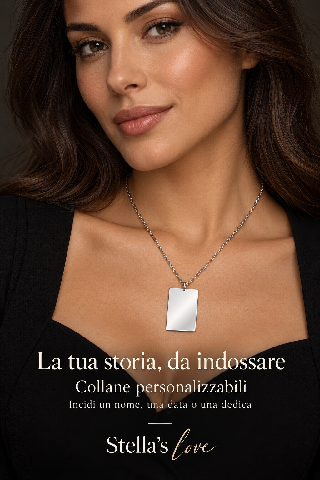 COLLANE  RETTANGOLARI PERSONALIZZABILI-ACCIAO