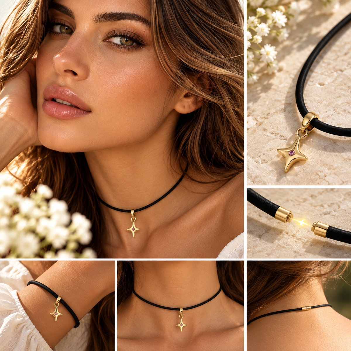 COLLANA BRACCIALE CALAMITA - ACCIAIO