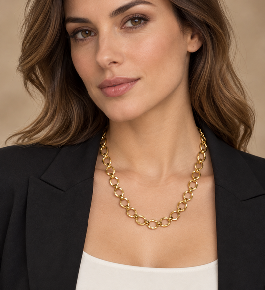 COLLANA CATENA SEMPLICE -ACCIAIO