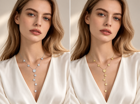 COLLANA TONDA A Y- ACCIAIO